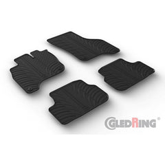 Set 4 covorase cauciuc dedicate VW e-GOLF VII HB 06.2014-2020/rubber mat Gledring - imagine 1