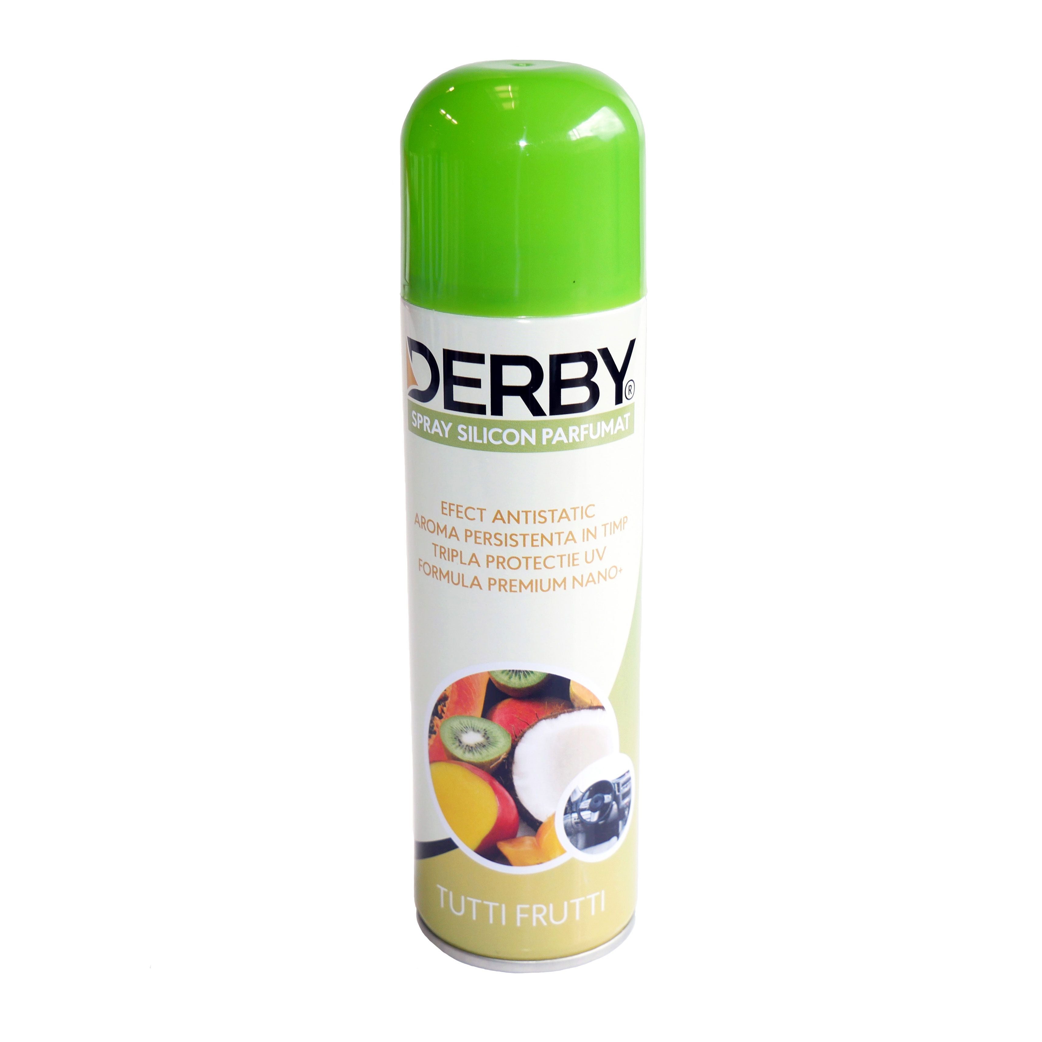 Spray cu silicon parfumat pentru bord Tutti Fruti 220 ml DERBY DERBY - imagine 1