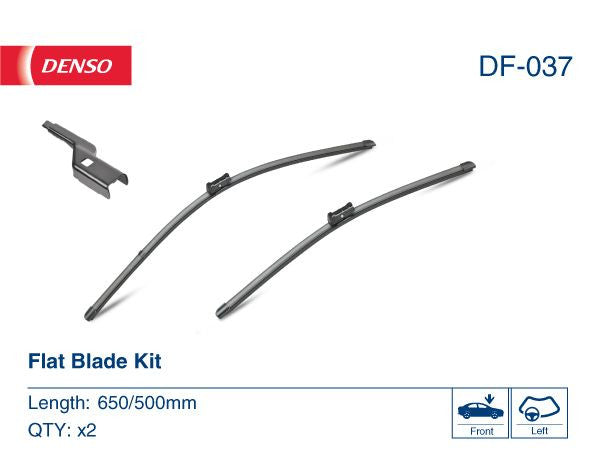 Set Lamela stergator Denso Flat 650/500 mm Denso - imagine 1