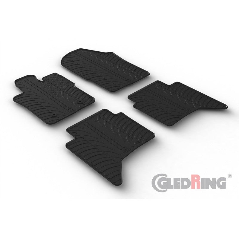 Set 4 covorase cauciuc dedicate FORD RAPTOR (Pet.& autom)/VW AMAROK DOUBLE Gledring - imagine 1