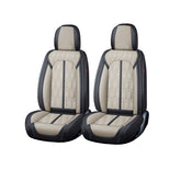 Huse auto premium 5 locuri Carguard Deluxe piele ecologică perforată - negru - crem Carguard - imagine 1