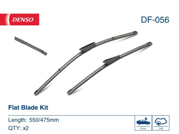 Set Lamela stergator Denso Flat 550/475 mm Denso - imagine 1