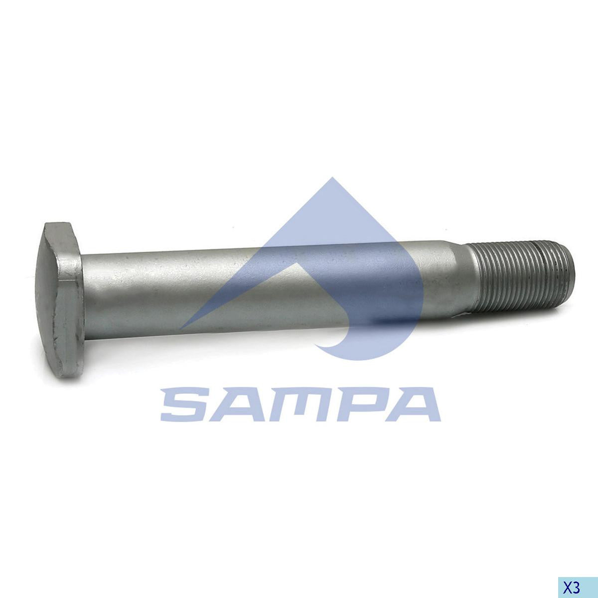 Surub arc vagon M27X2 | Lungime 199 mm Sampa - imagine 1