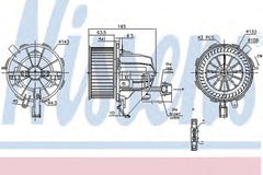 Ventilator habitaclu bord AUDI A5 8T3 NISSENS 87215