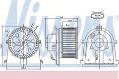 Ventilator habitaclu bord VW NEW BEETLE Cabriolet 1Y7 NISSENS 87022