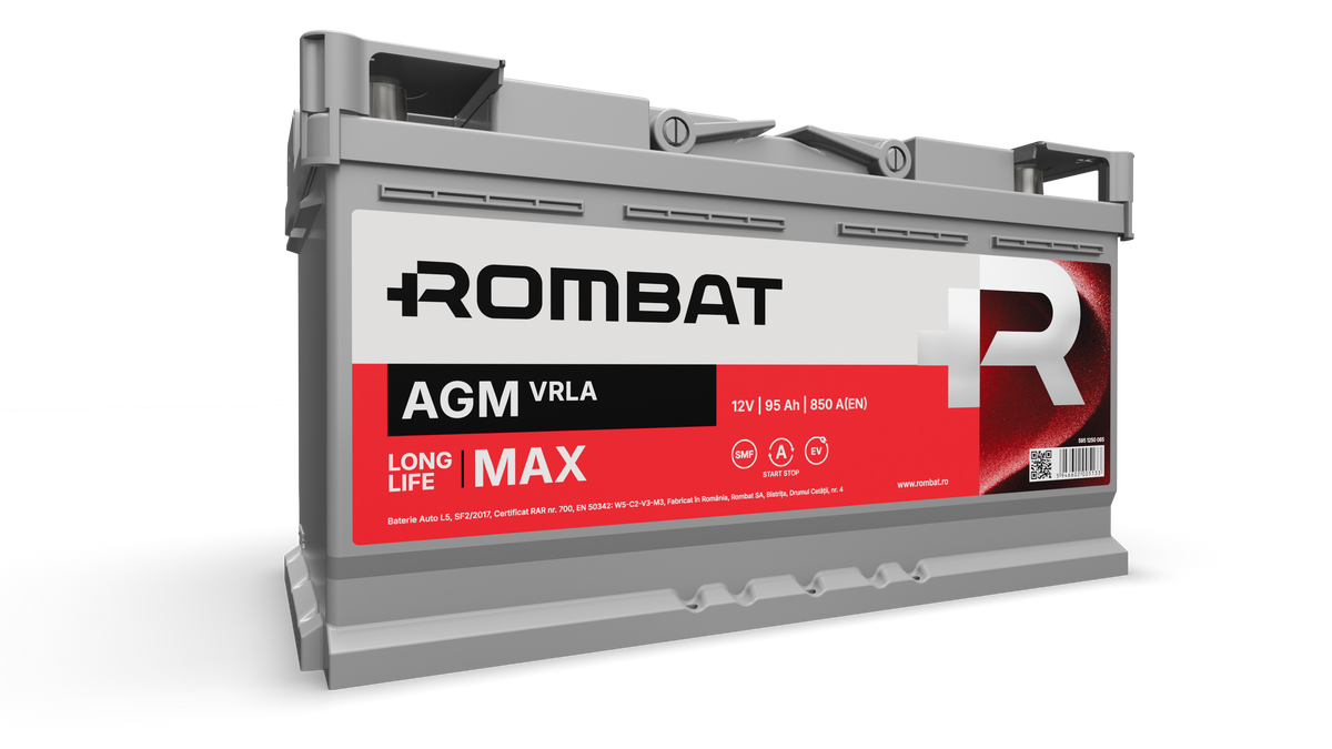 Acumulator Rombat AGM-VRLA 95 Ah Start-Stop Rombat - imagine 1