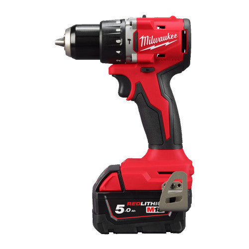 Mașină de găurit și înșurubat cu percuție, Milwaukee, M18 BLPDRC-502C, 2x acumulator M18 B5, 1x încarcator M12-18C,cutie plastic Milwaukee - imagine 2