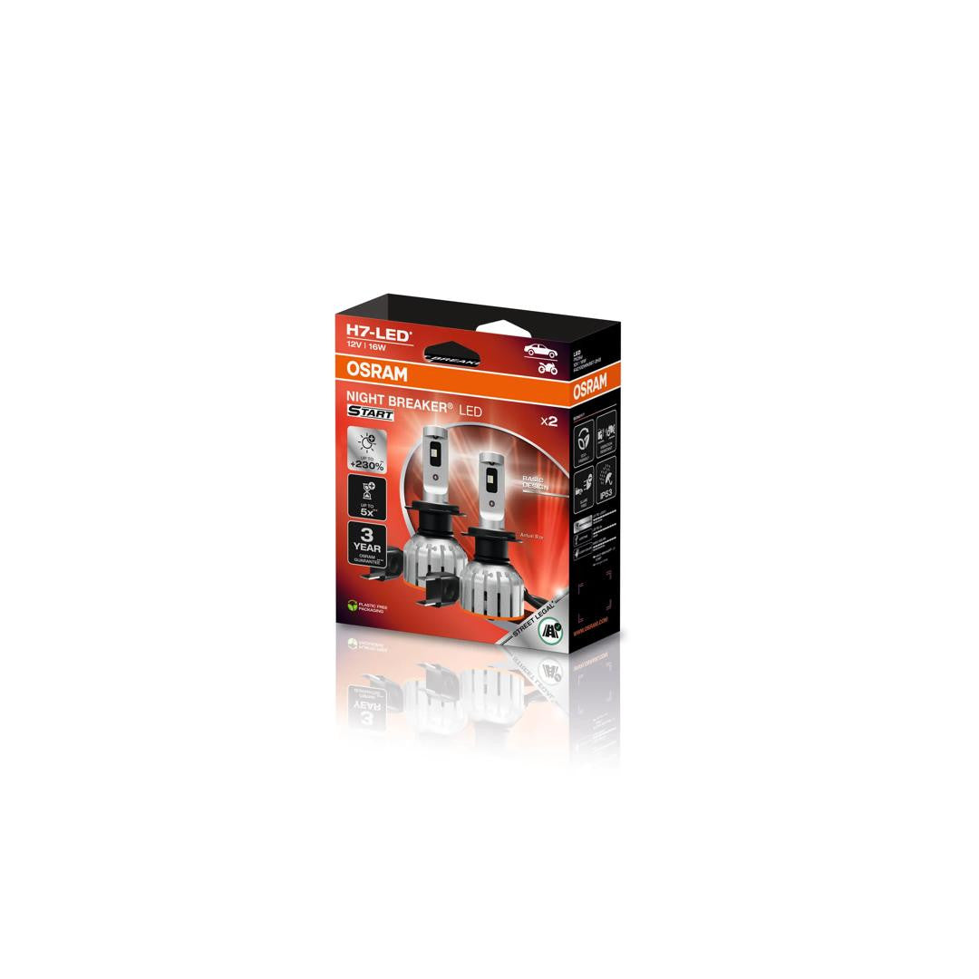 Bec LED Osram Night Breaker Start H7 - Set 2 buc Osram - imagine 1