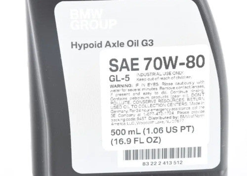 Ulei diferential spate BMW Original G3 70W-80 0.5L BMW - imagine 2