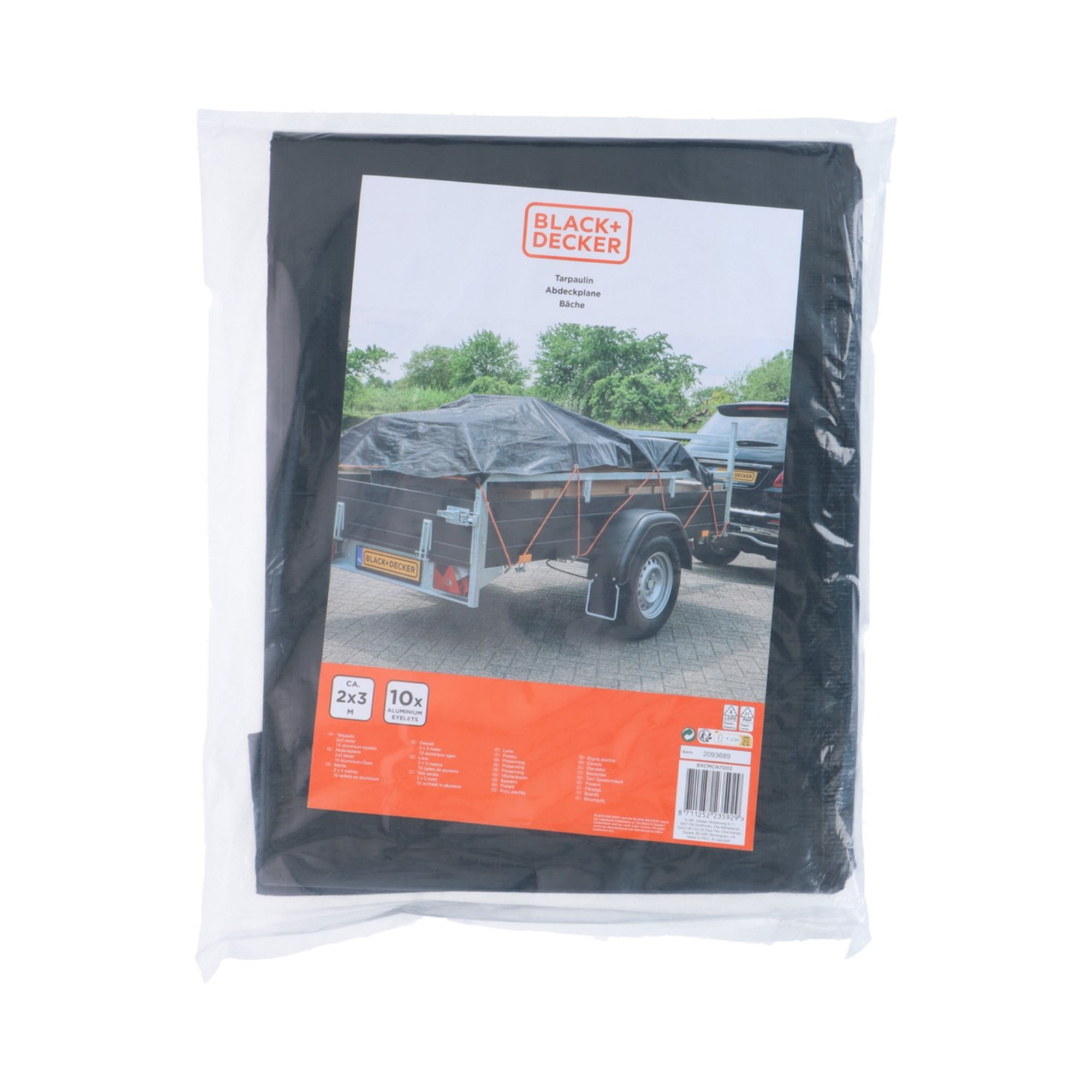 Prelata pentru remorca 2X3M Black+Decker - imagine 5