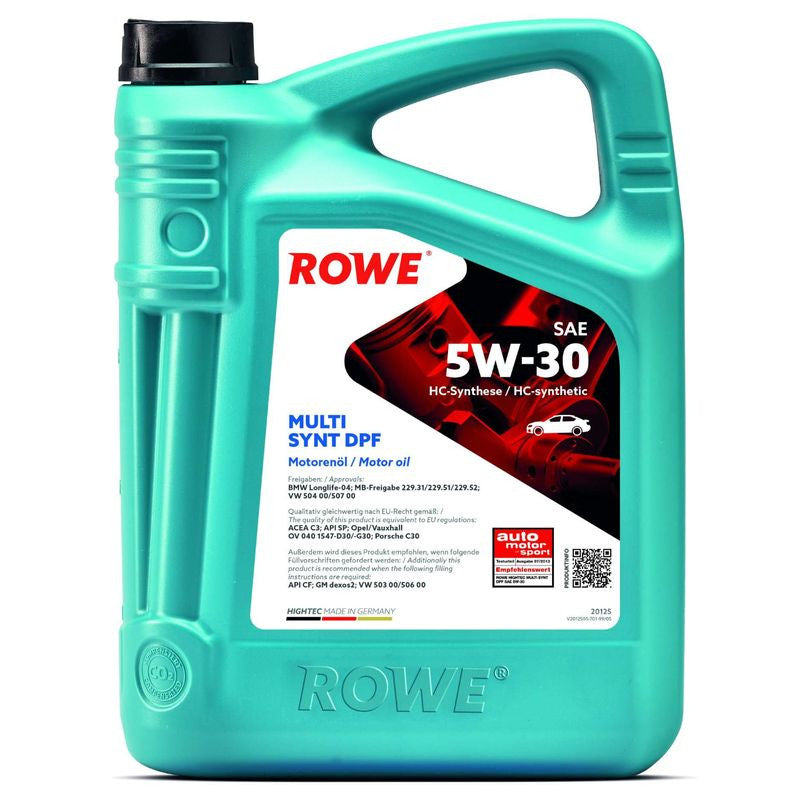 Ulei motor turisme Rowe HighTec Multi Synt 5W30 5L Rowe - imagine 1