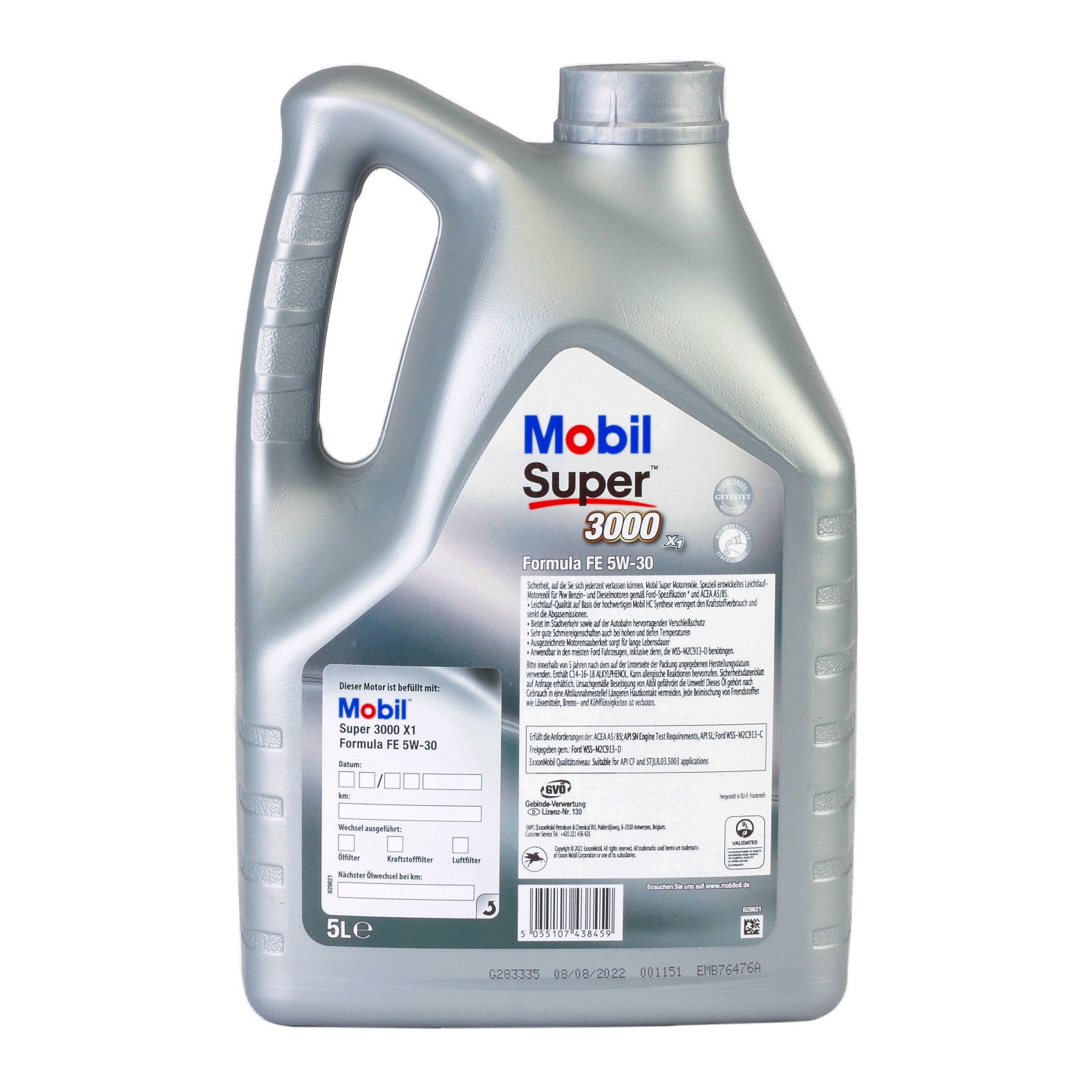 Ulei motor Mobil Super 3000 X1 Formula Fe 5W30 5L Mobil - imagine 3