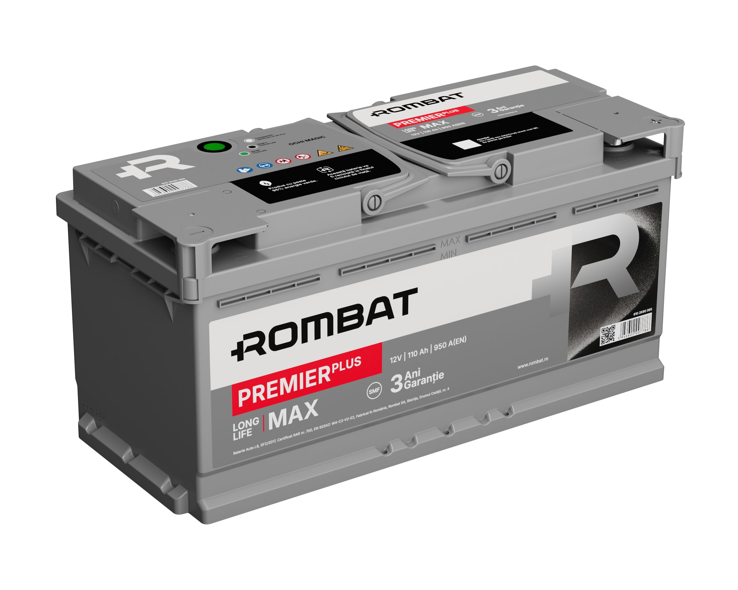 Acumulator Rombat Premier PLUS 110Ah Rombat - imagine 4