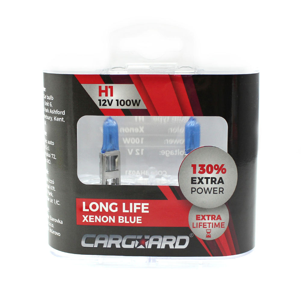 Bec MTR H1 12V 100W + 110% intensitate Alb Xenon Carguard - imagine 2