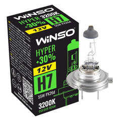 Bec Halogen Winso Hyper +30% H7 - 12V, 55W PX26d ● 3200K Winso - imagine 1