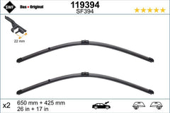 Set lamela stergator SWF Wiper FB OE LHD 650/425 mm SWF - imagine 1