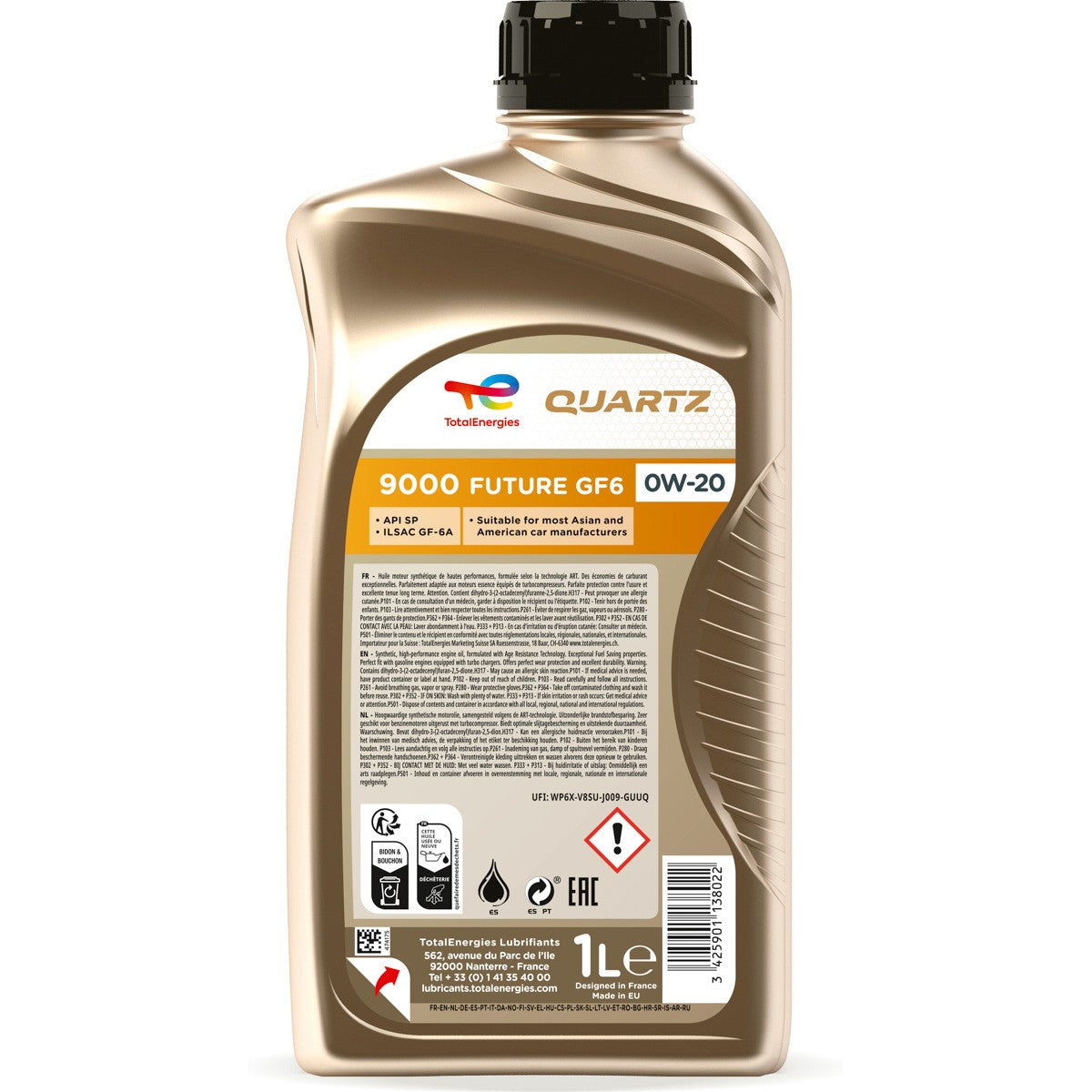 Ulei motor Total Quartz 9000 FUTURE GF6 0W20 12B 1L Total - imagine 2