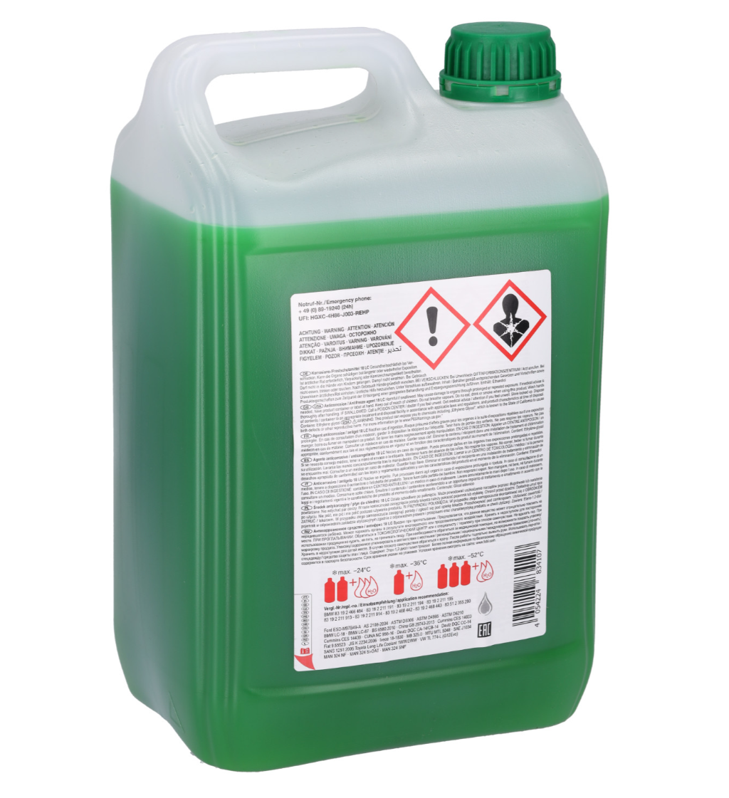 Antigel concentrat Febi Verde 18 LC 5L Febi - imagine 3