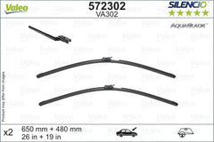 Set stergatoare Valeo Silencio AquaBlade 650/480 mm Valeo - imagine 1