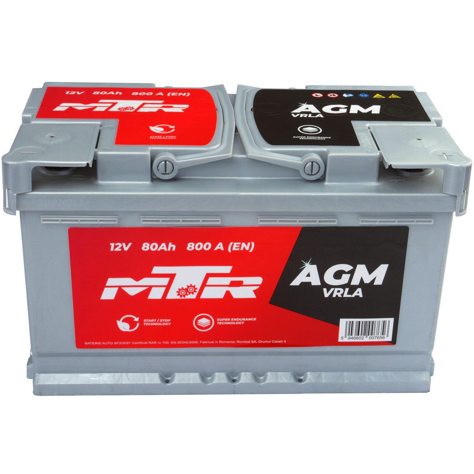 Acumulator MTR AGM-VRLA 80 Ah [Start-Stop] MTR - imagine 2