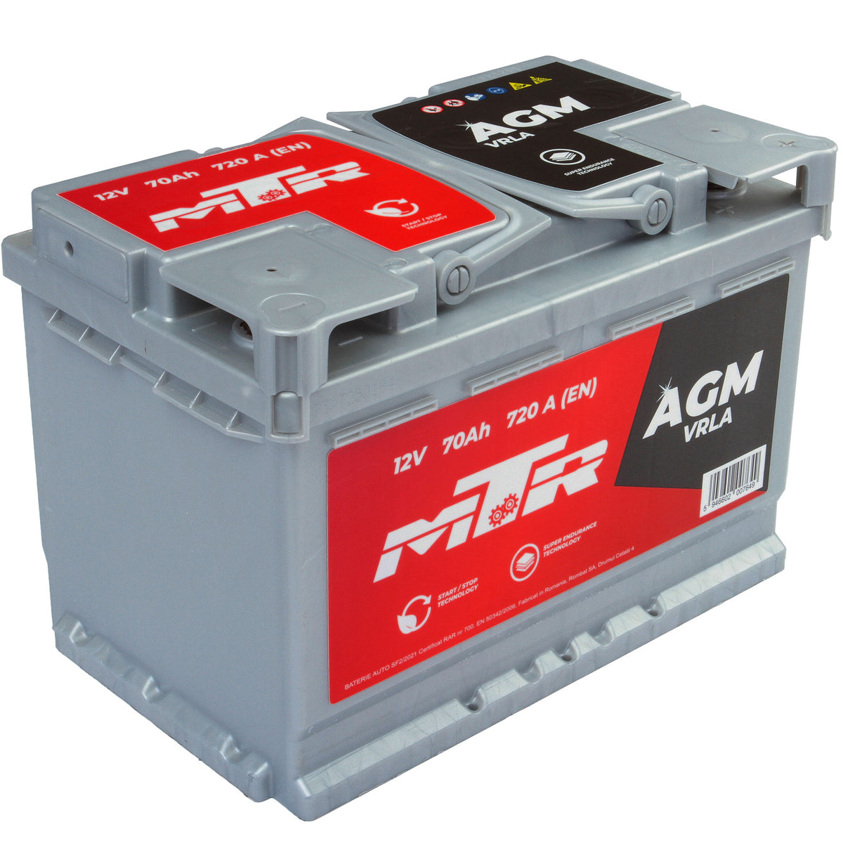 Acumulator MTR AGM-VRLA 70 Ah [Start-Stop] MTR - imagine 1