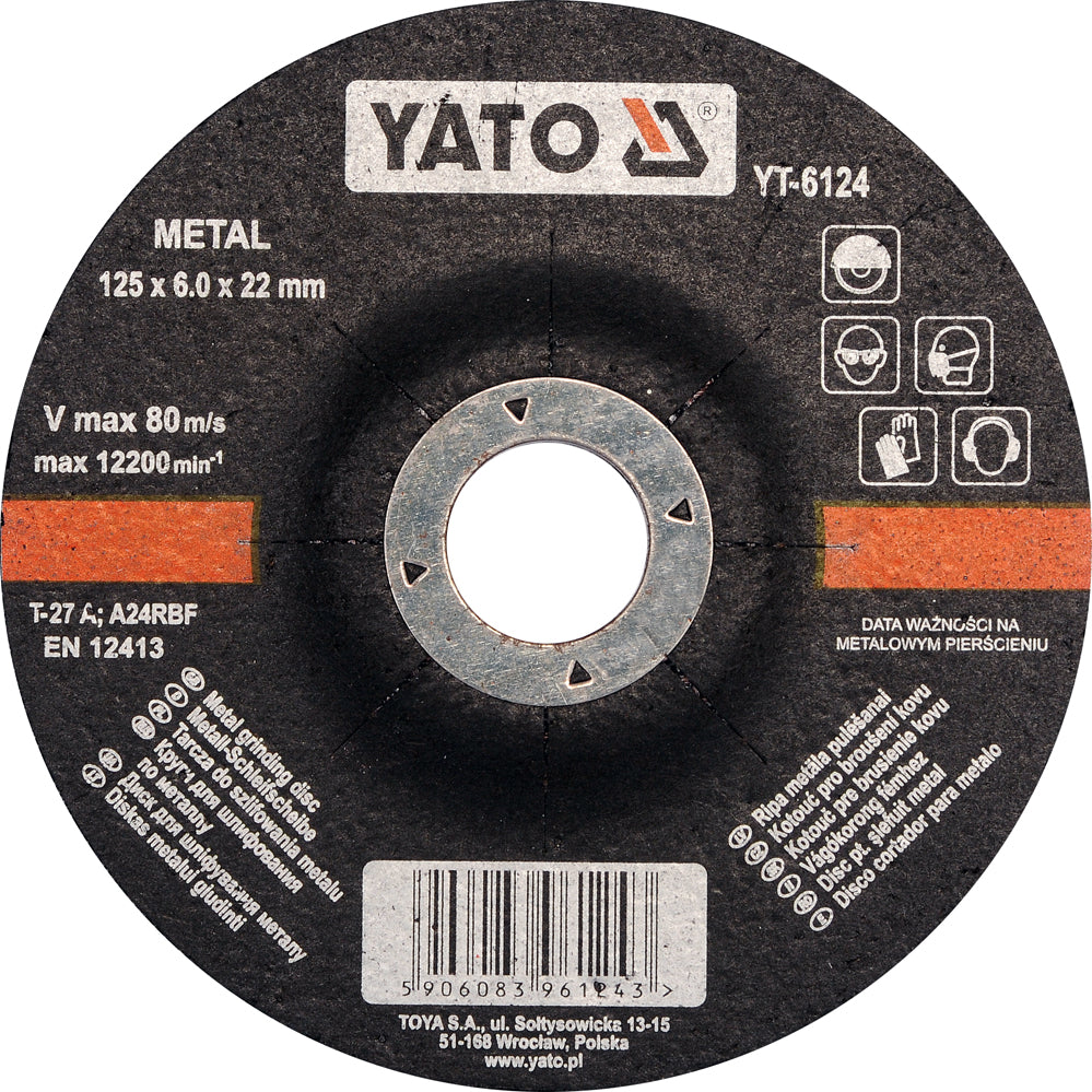 DISC SLEFUIT METAL 125X6X22MM Yato - imagine 1