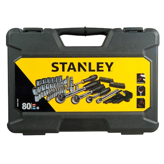 Set de chei tubulare STANLEY® de 1/4 in., 3/8 in. 1/2 in., 80 buc. Stanley - imagine 3