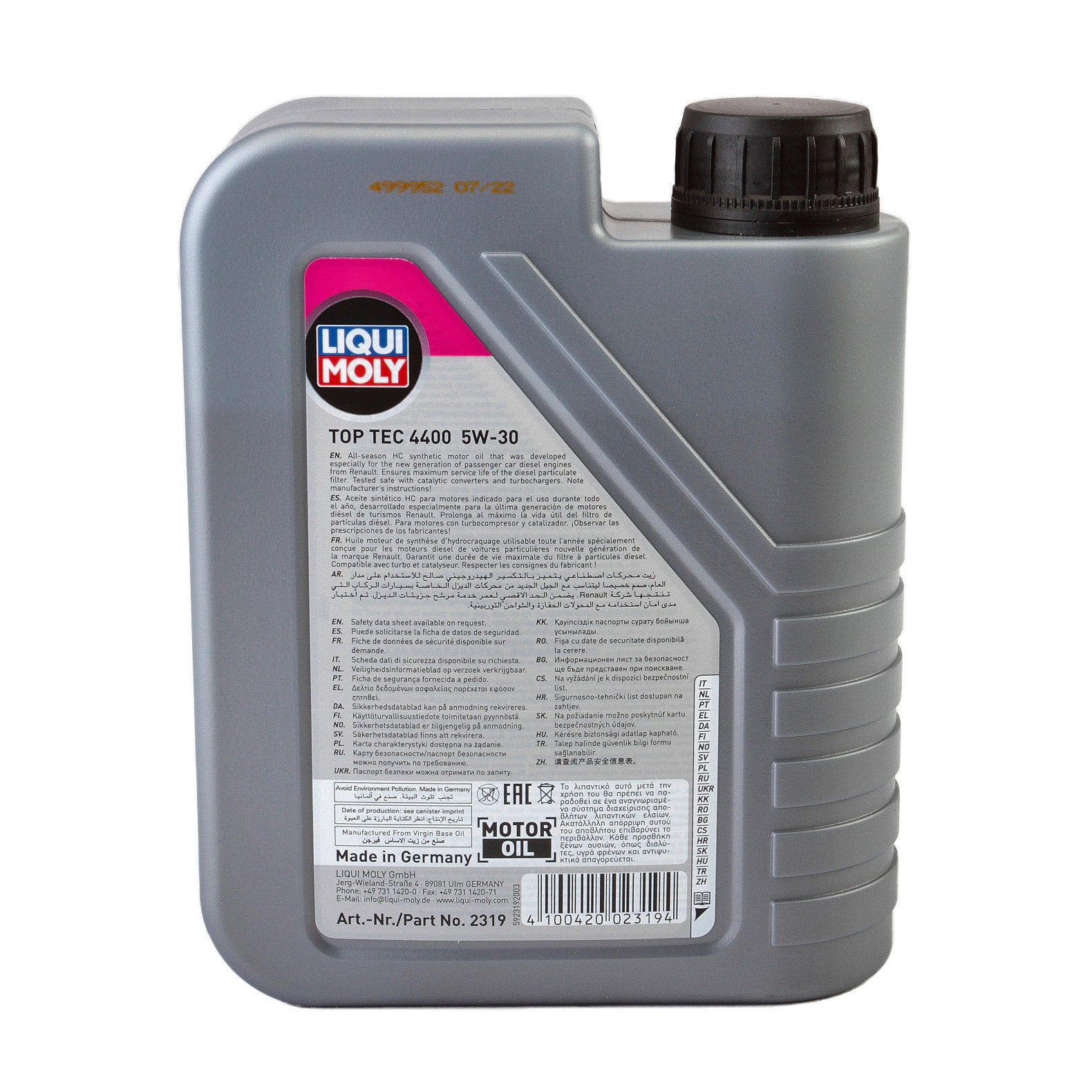 Ulei motor Liqui Moly Top Tec 4400 5W30 (3750) (2319) 1L Liqui Moly - imagine 3