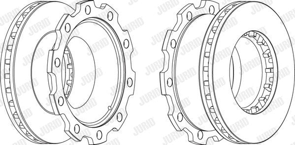 Disc frana axa remorcata Jurid Jurid - imagine 1