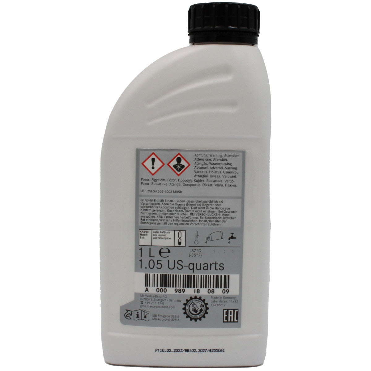 Antigel Mercedes (MB 325.6) Rosu 1L Mercedes-Benz - imagine 3