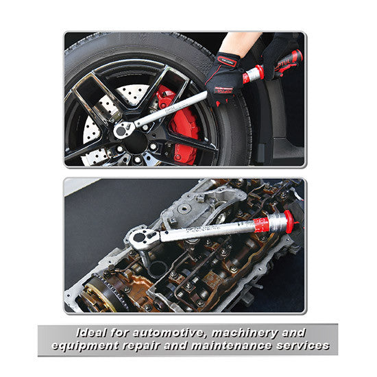 Cheie dinamometrică mecanică 1/2" 70-350 Nm Toptul - imagine 4