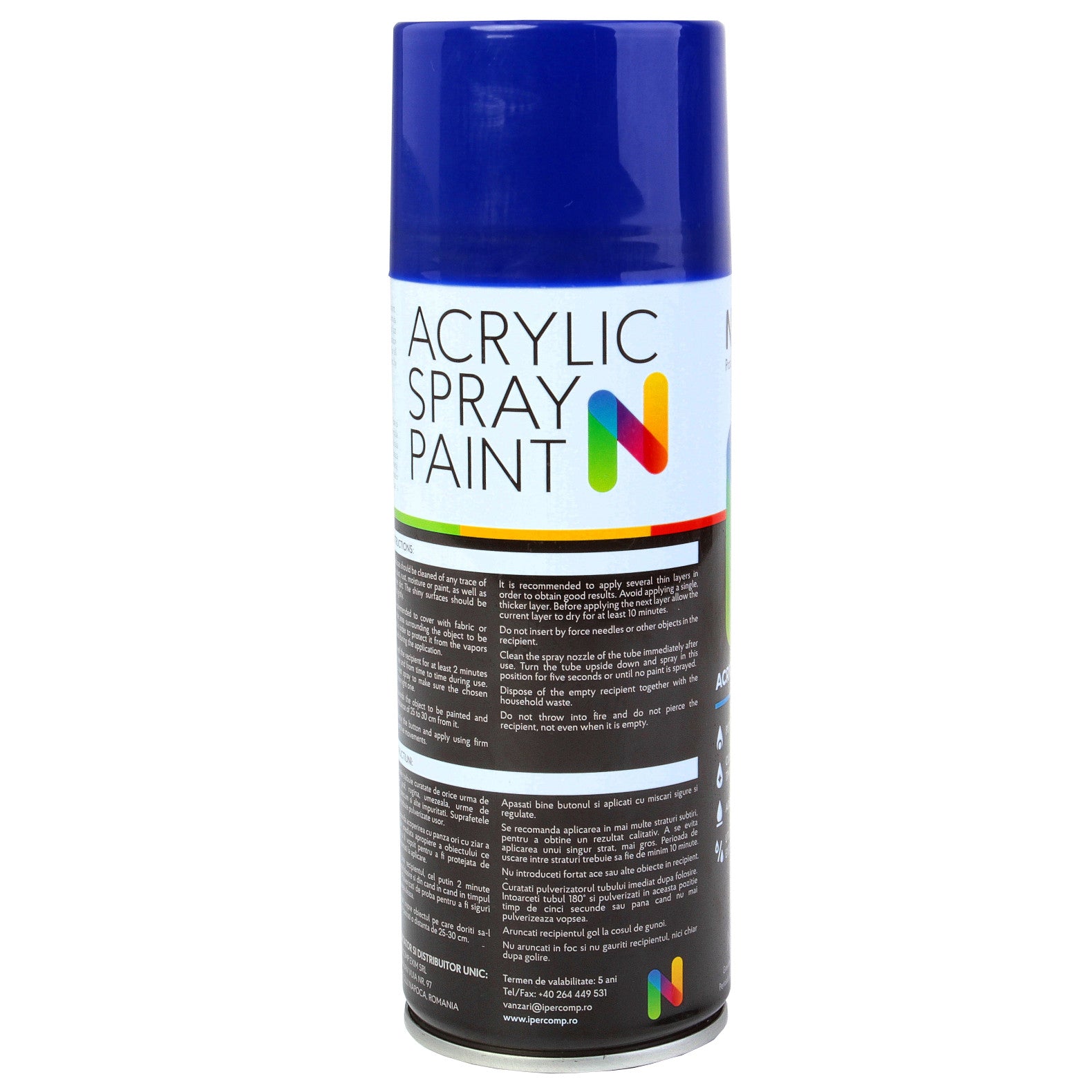 Vopsea spray 450 ml Albastru 680 Noxaro - imagine 3