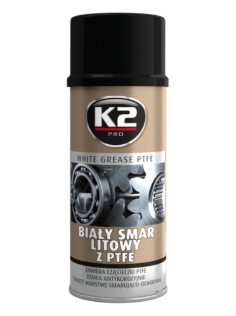 TEFLON WHITE GREASE 400 ml. –  Vaselină albă cu teflon 400 ml. K2 - imagine 1