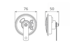 CLAXON ELECTROMAGNETIC 12V 3.5A TON INALT