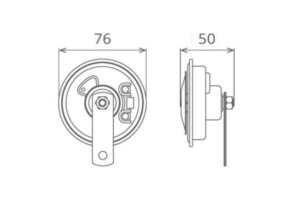 CLAXON ELECTROMAGNETIC 12V 3.5A TON JOS