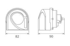 CLAXON ELECTROMAGNETIC 12V 6A TON JOS