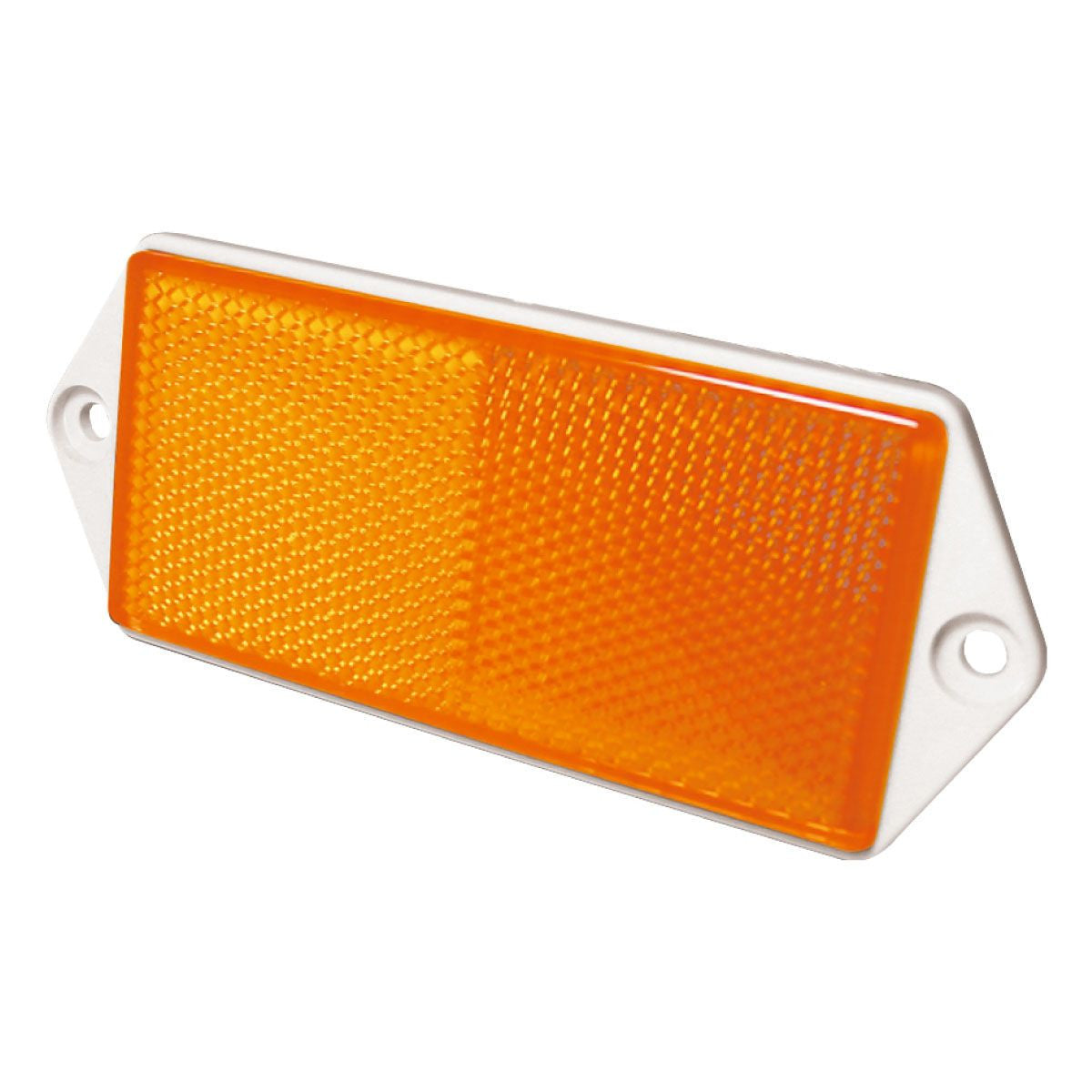 Catadioptru dreptunghiular cu suruburi 103x40mm Galben Runkit - imagine 1