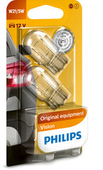 SET 2 BECURI FARA SOCLU 12 V W21/5W W3X16q PHILIPS