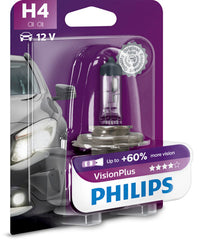 BEC FAR H4 P43t 60/55W 12V VISION PLUS PHILIPS