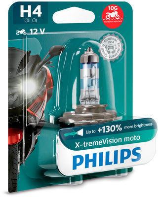 BEC MOTO H4 X-TREME VISION 12V 60/55W (blister) PHILIPS