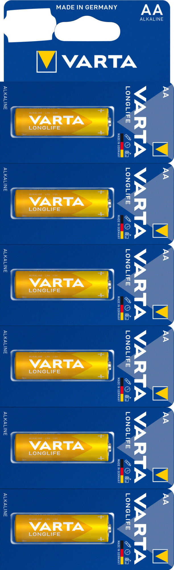 Baterie Varta Longlife AA, Blister 6 buc (STRBL 6X1) Varta - imagine 1