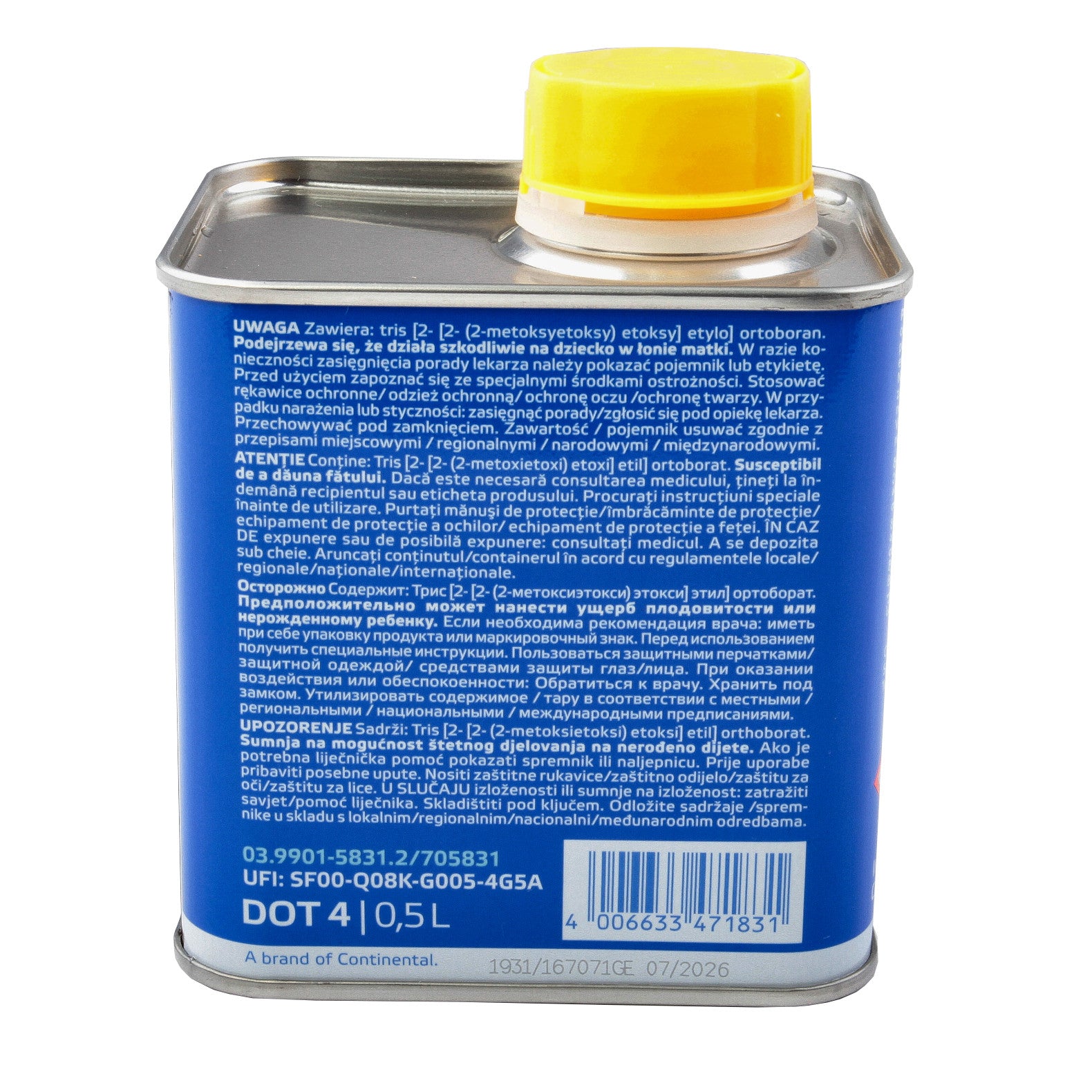 Lichid frana ATE SL DOT 4 0,5L Var B ATE - imagine 3