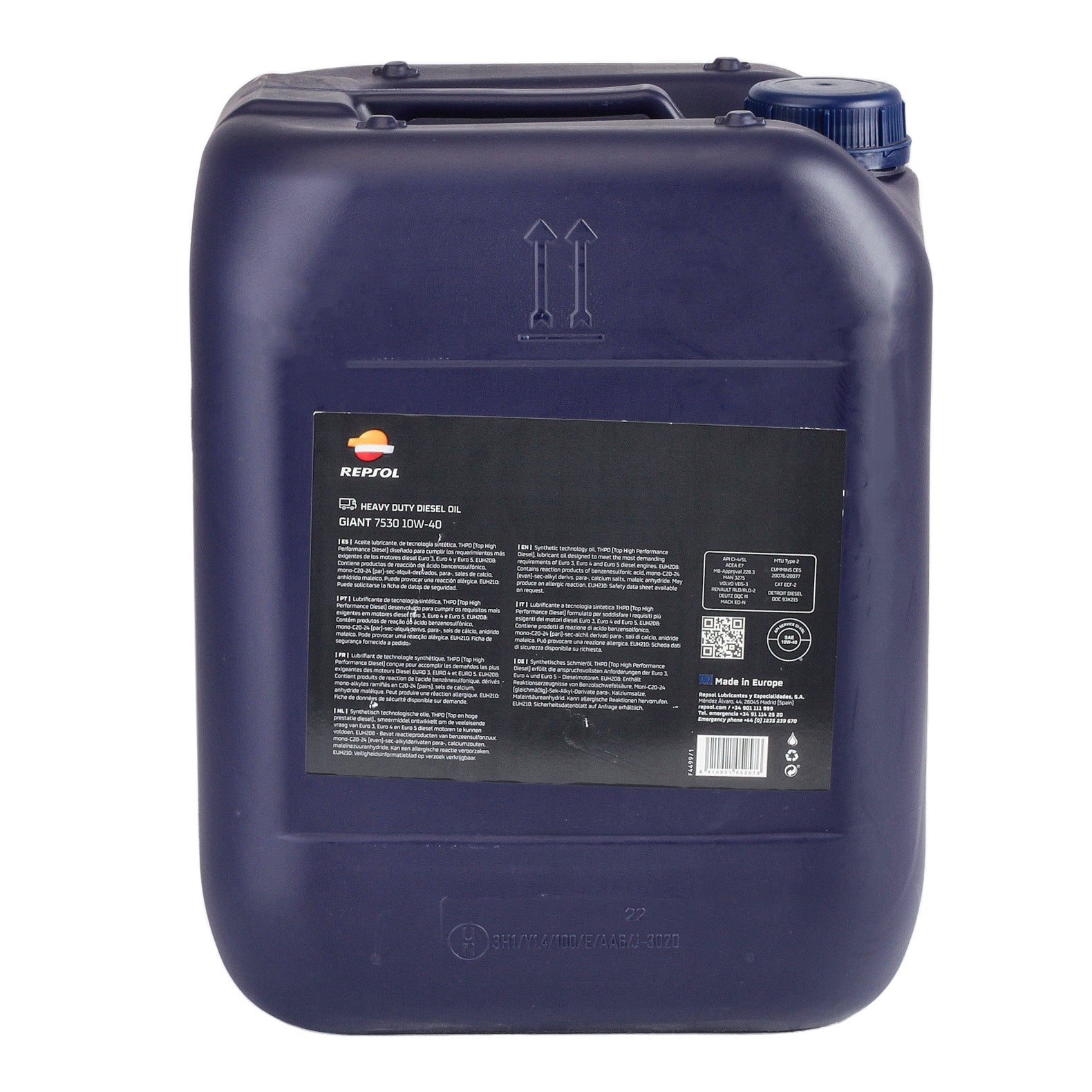 Ulei motor Repsol GIANT 7530 10W40 20L Repsol - imagine 3