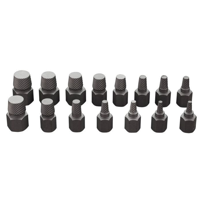 Set extractoare suruburi, 1/2'', 15 piese, CrMo Neo Tools - imagine 2