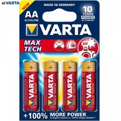 Baterie Varta Max-Tech AA 1.5V • Set 4 buc Varta - imagine 1
