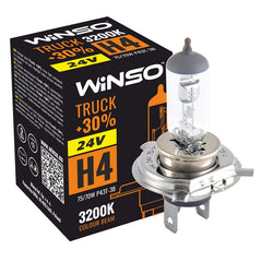 Bec Halogen Winso Truck +30% H4 - 24V, 75/70W P43t-38 ● 3200K Winso - imagine 1