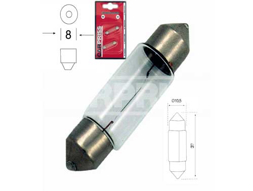 Bec Carpriss C5W 24V 5W SV8,5 Set 2 buc Carpriss - imagine 1