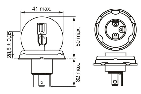 BEC 12V R2 45W / 40W ECO BOSCH