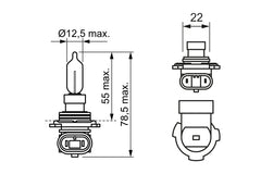 BEC 12V HIR2 55W PURE LIGHT BOSCH