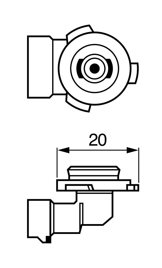 BEC 12V H10 42W PURE LIGHT BOSCH